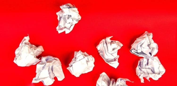 crumpled paper