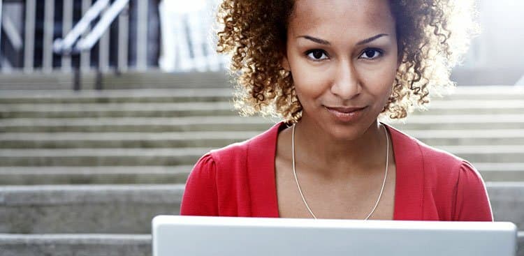 woman on laptop