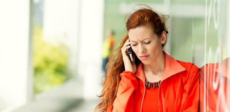 person on phone