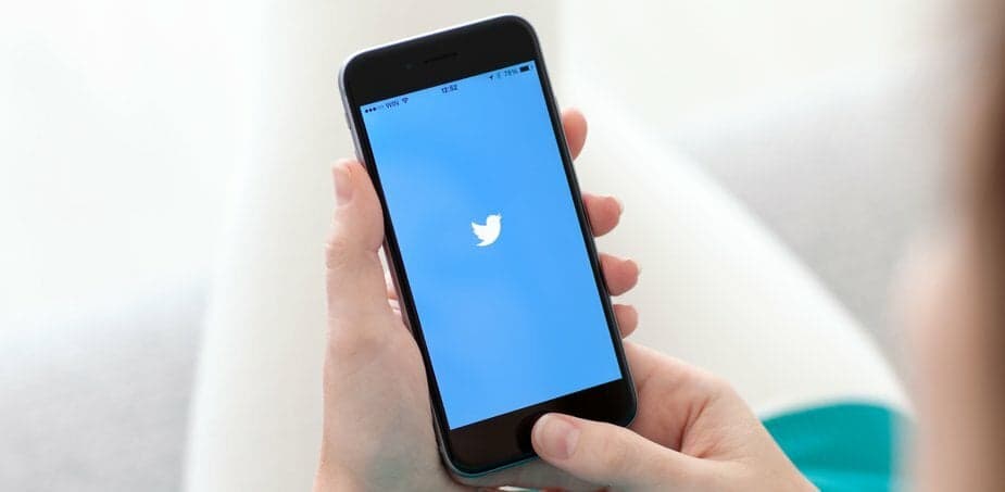 Twitter on phone
