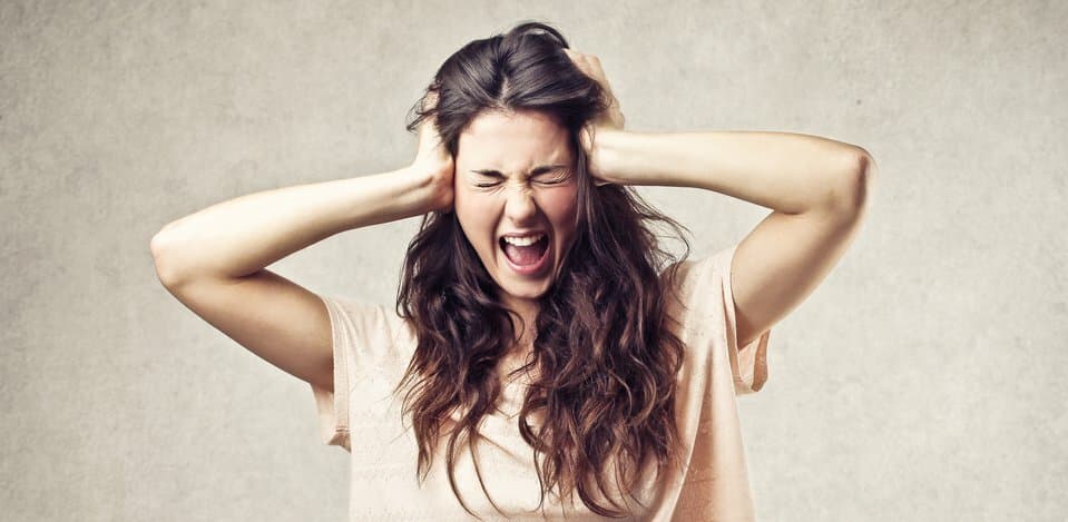 stressed person