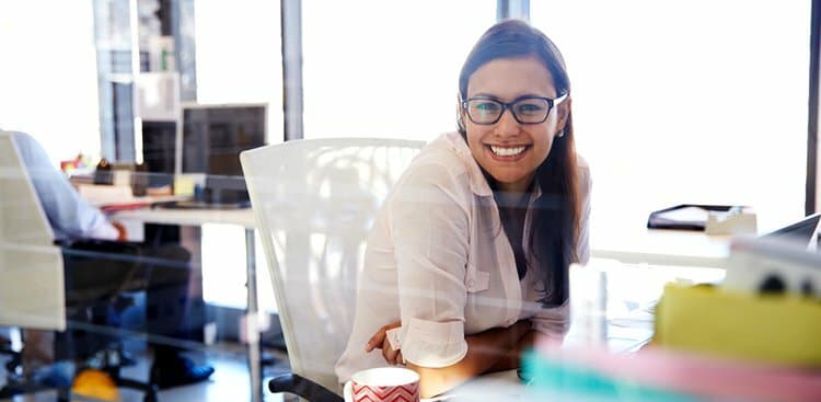 person working