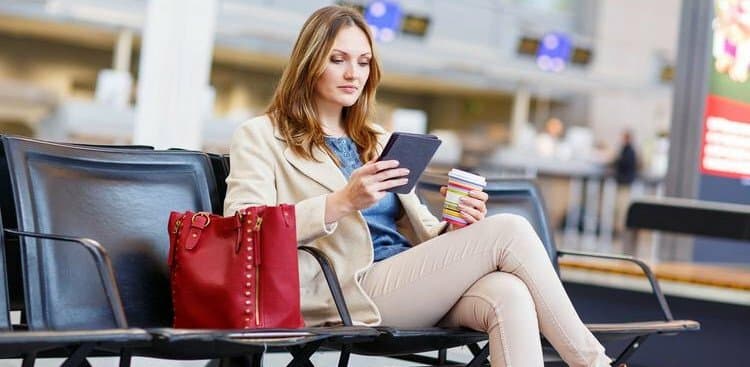 woman at airport