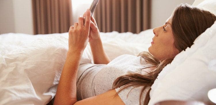 woman in bed