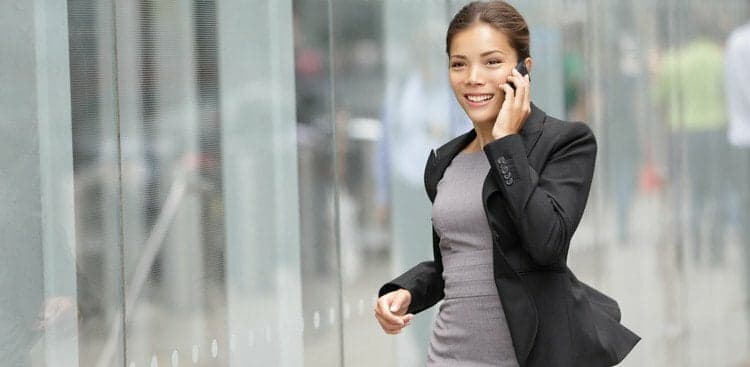 woman talking on phone