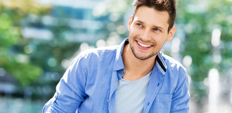 man smiling