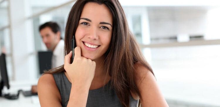 woman at work