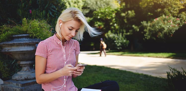 woman listening