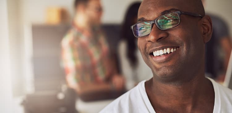 smiling man