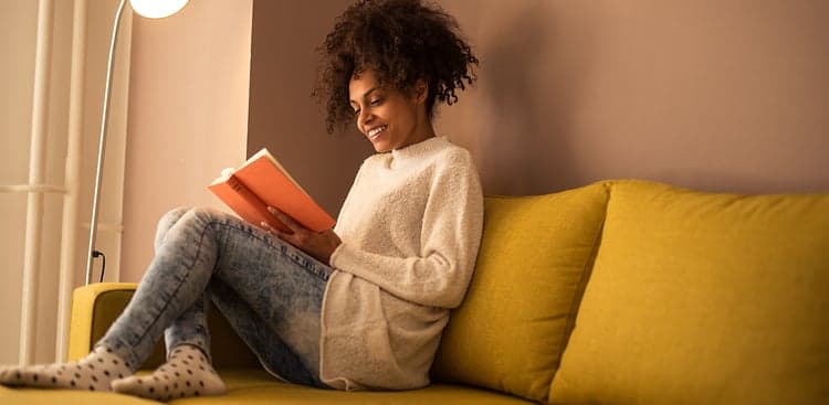 woman reading