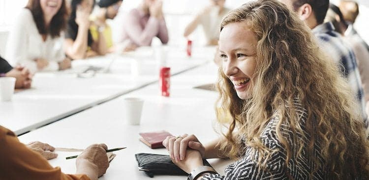 woman in meeting