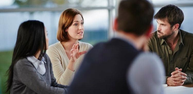 woman speaking