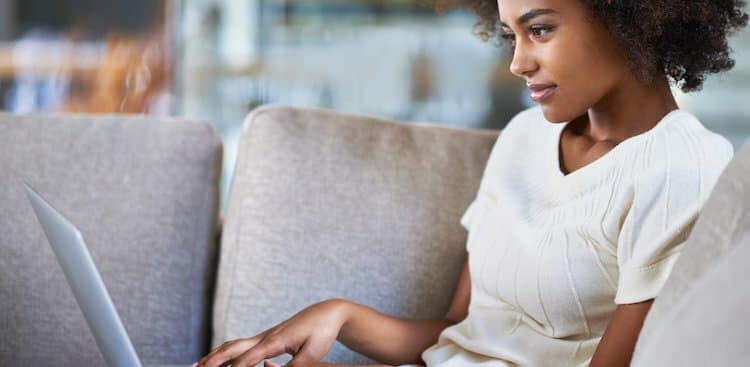 person on laptop