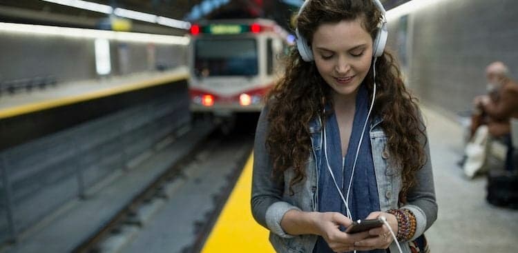 person with headphones