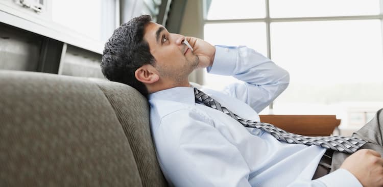person on phone