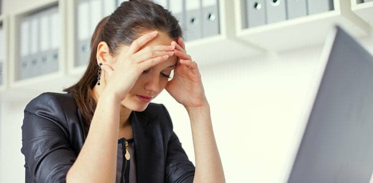 person looking discouraged