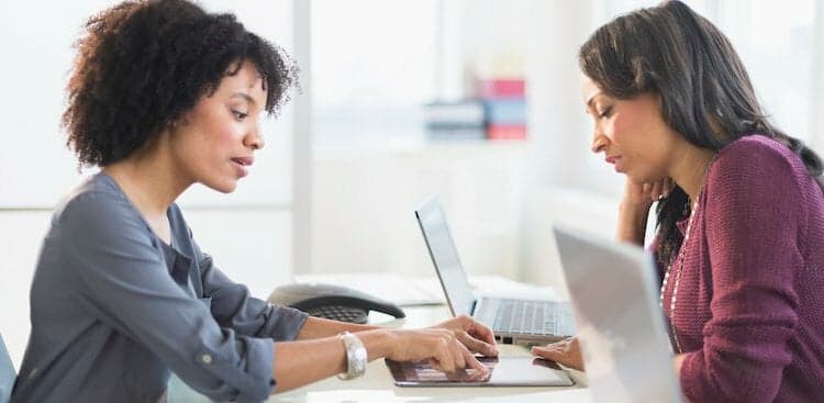 people working together