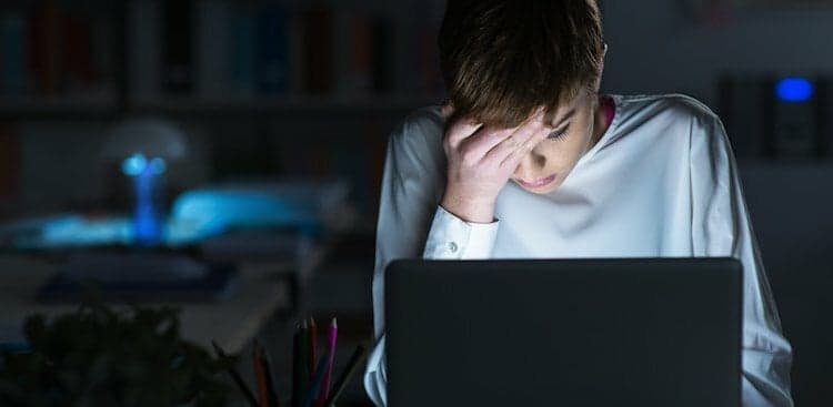 person stressed