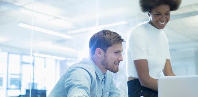 people happy at work