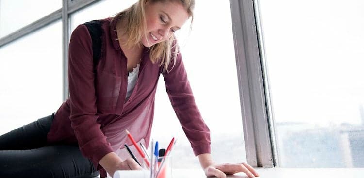 person taking notes