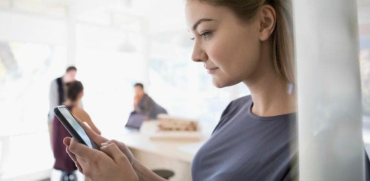person on phone