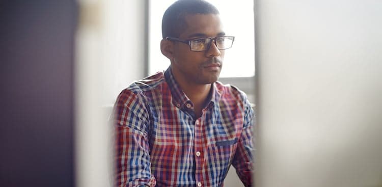 person working