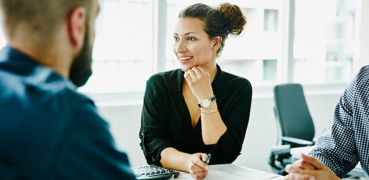 person insecure at work