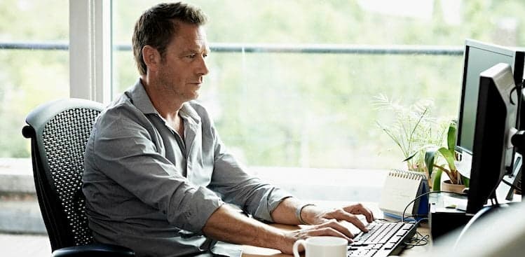 person at computer