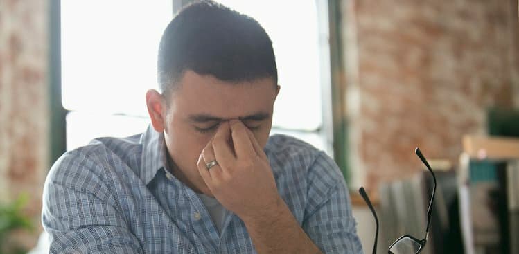 man looking frustrated courtesy Hero Images/Getty Images