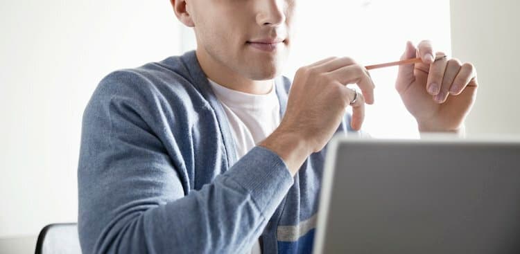 person on laptop
