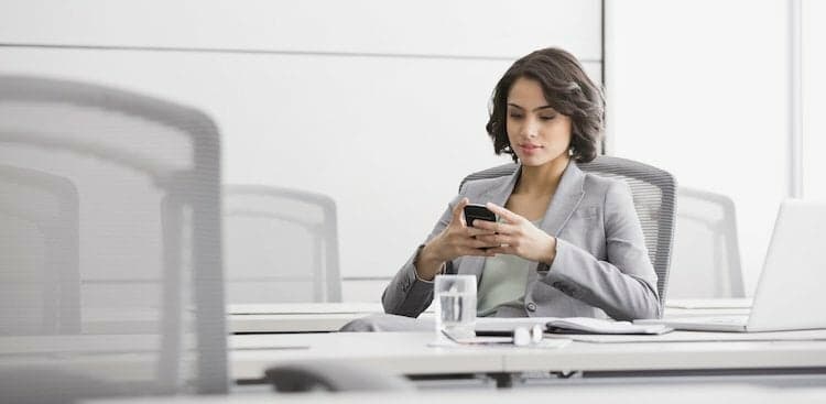 person waiting in meeting