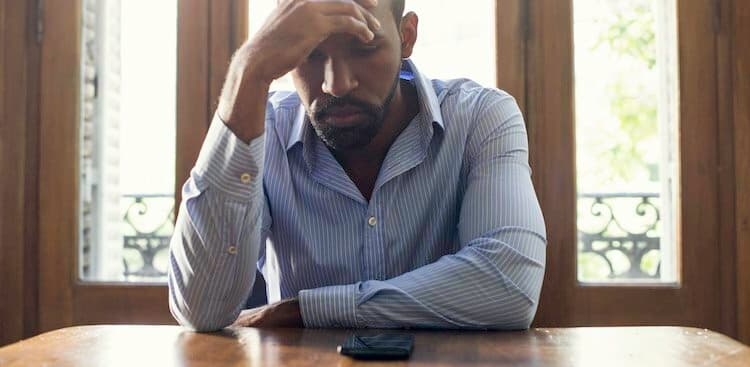 person looking at phone