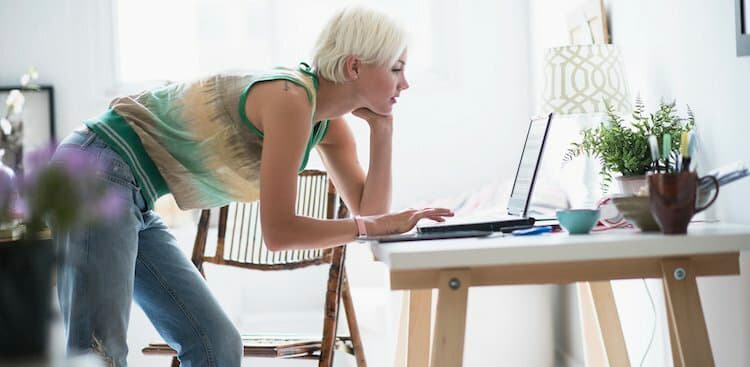 person working