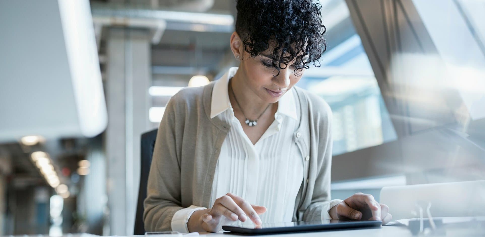 person working