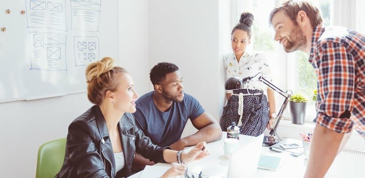 photos of coworkers in office