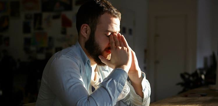 frustrated person