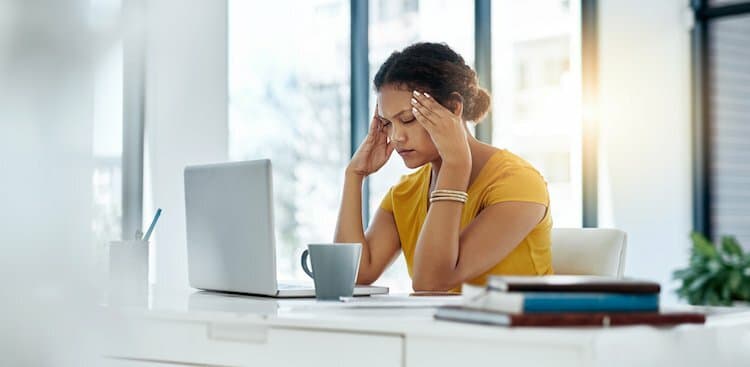 person stressed