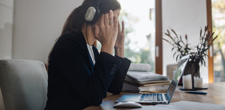 person stressed