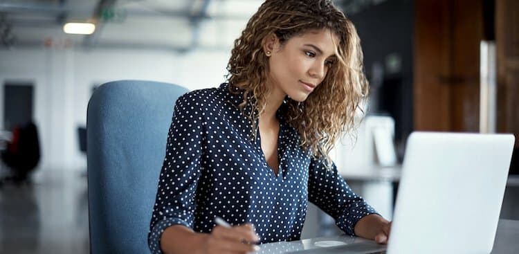 person working