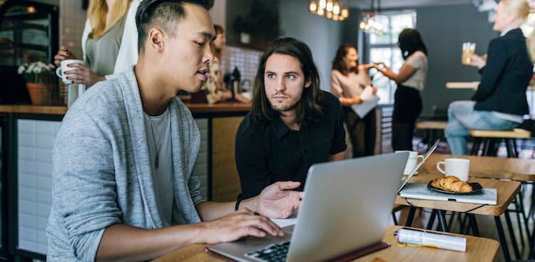 people at coffee shop