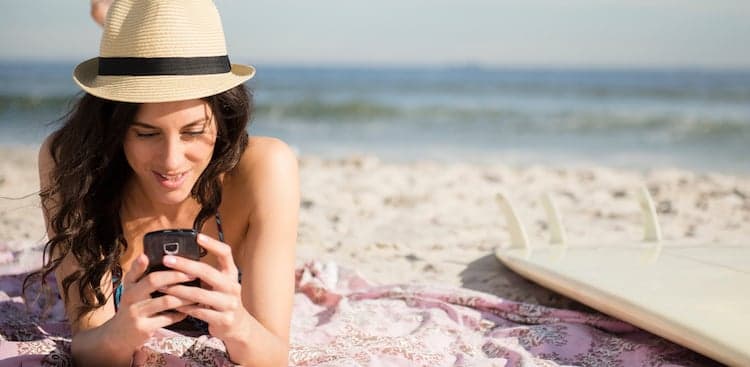 person on beach