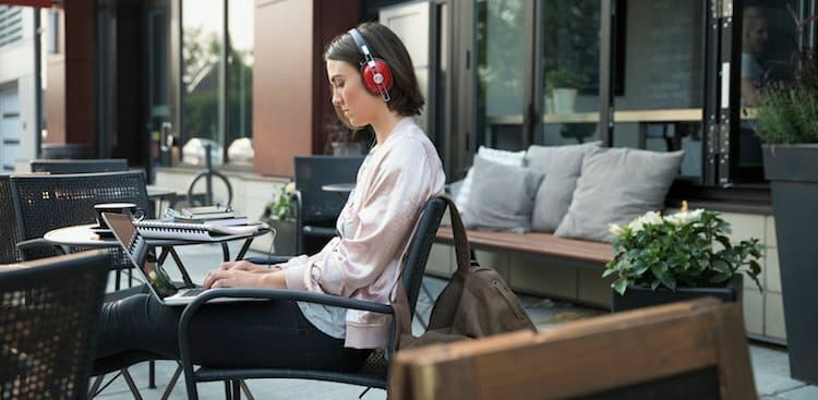 person on laptop