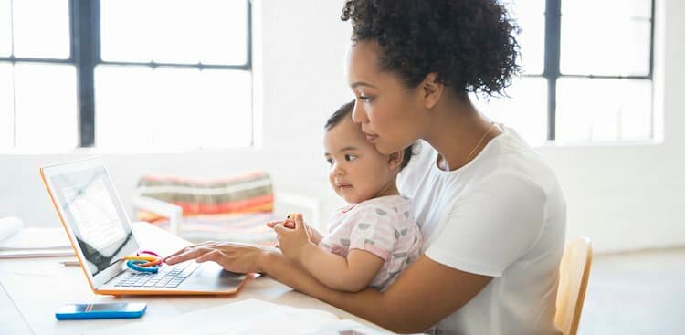 person on laptop