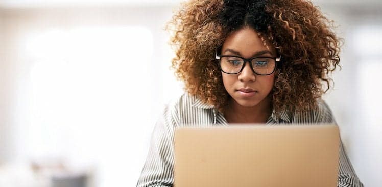 person on laptop