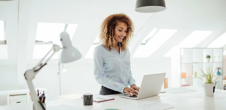 person on laptop