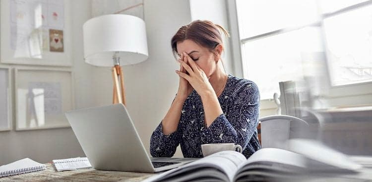 person stressed