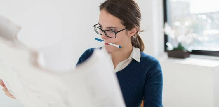 person working hard