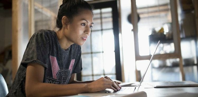 person freelancing