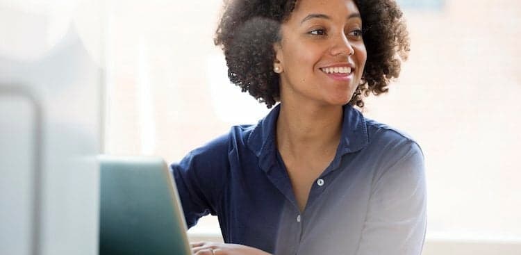 person on laptop