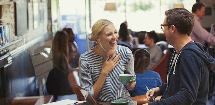 people in coffee shop